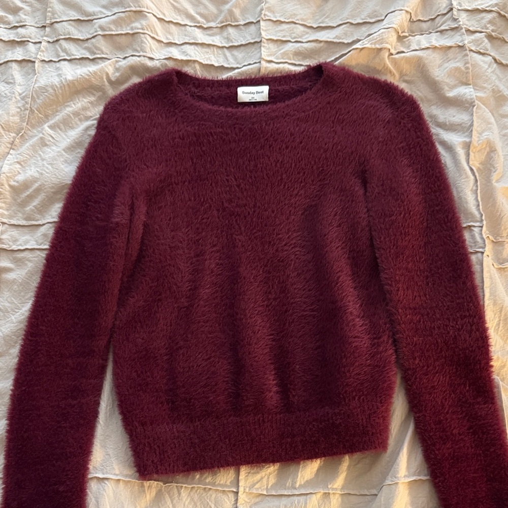 Sunday Best Maroon Cashmere Sweater